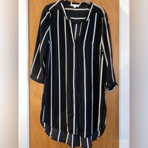 Long-Striped Blouse